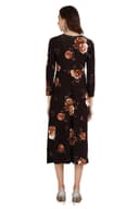Women's Black Floral Dress thumbnail 5