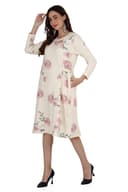 Stylish Floral Belted Dress thumbnail 2