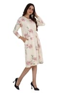 Stylish Floral Belted Dress thumbnail 3