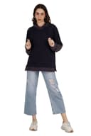 Women's Multicolored Stripe Hoodie thumbnail 4