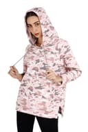 Women's Pink Army Camo Hoodie thumbnail 4