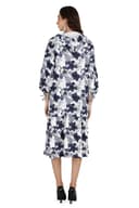 Floral White Women's Hoodie Dress thumbnail 6