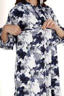 Floral White Women's Hoodie Dress thumbnail 5