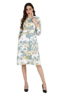 Tie & Dye - Green & Yellow Women's Hoodie Dress thumbnail 1