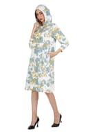 Tie & Dye - Green & Yellow Women's Hoodie Dress thumbnail 3