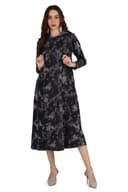 Tie & Dye - Dark Gray Women's Hoodie Dress thumbnail 2