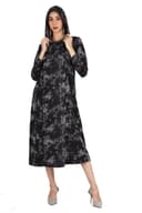 Tie & Dye - Dark Gray Women's Hoodie Dress thumbnail 4
