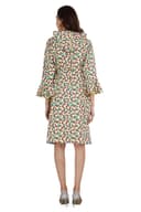 Women's Multicolored Printed Hoodie Dress thumbnail 5
