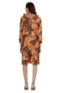 Women's Golden Brown Hoodie Dress thumbnail 5