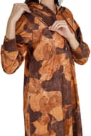 Women's Golden Brown Hoodie Dress thumbnail 4