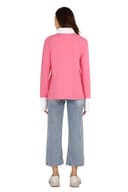 Women's Pink & White Relaxed Sweatshirt thumbnail 5