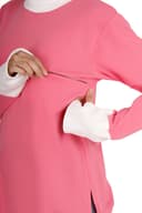 Women's Pink & White Relaxed Sweatshirt thumbnail 4