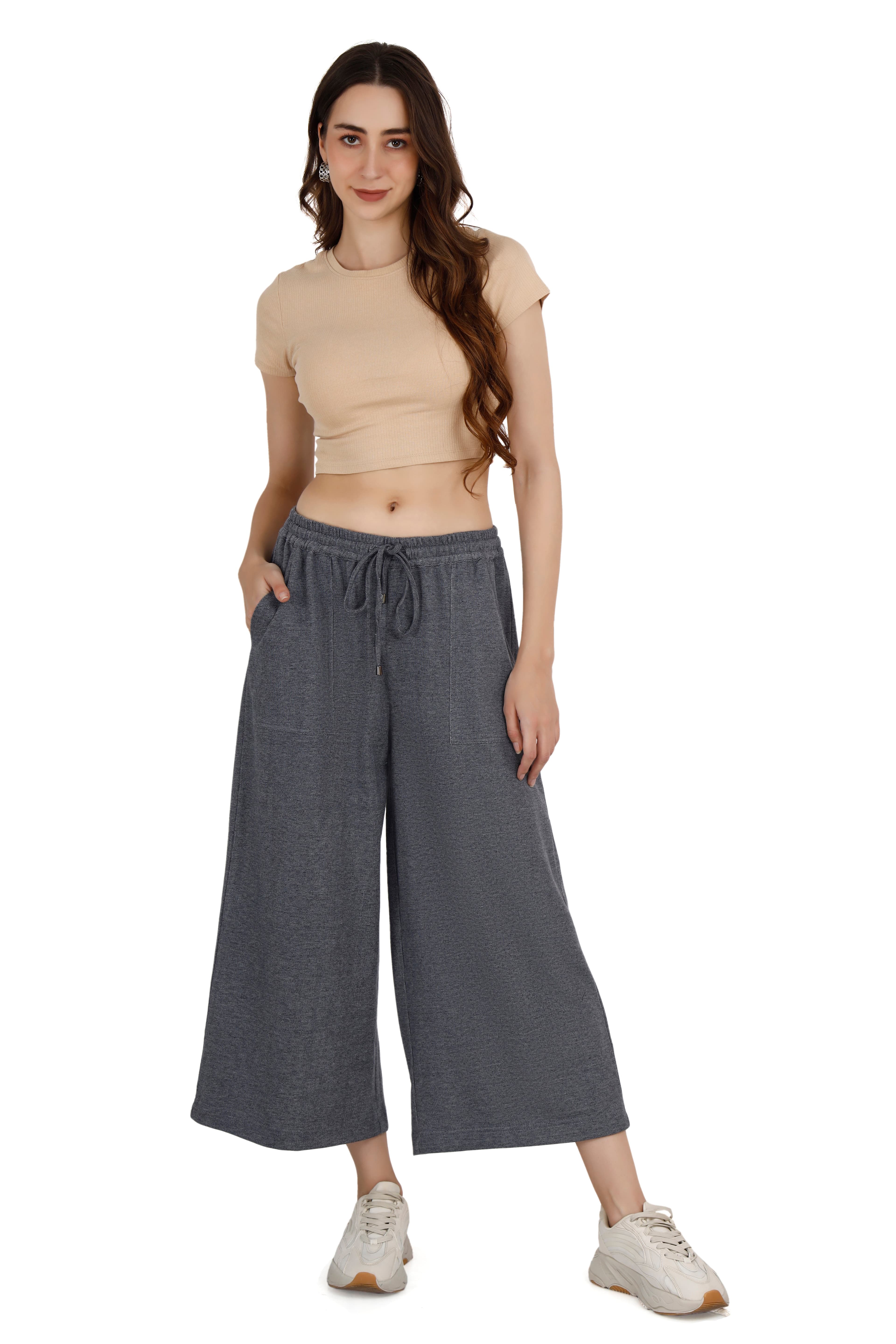 Women's Gray Tailored Trouser - View 1